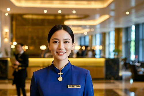 焦作酒店前台服务员工装定制样式要求